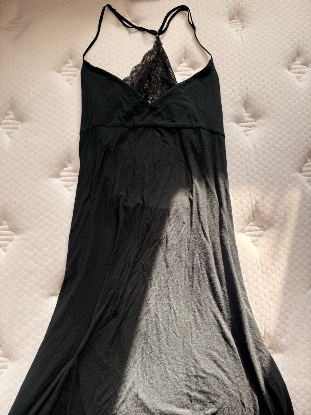 Victoria's Secret Black Lace-Trim Slip Chemise